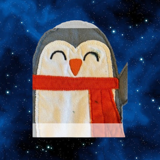 Carter's Just One You Penguin appliqué pajama top, features a playful blue multicolor design