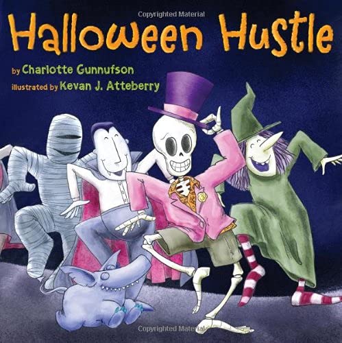 Dressed in a shirt covered in jack-o’-lantern prints, Skeleton eagerly makes his way to Ghost's Halloween celebration
