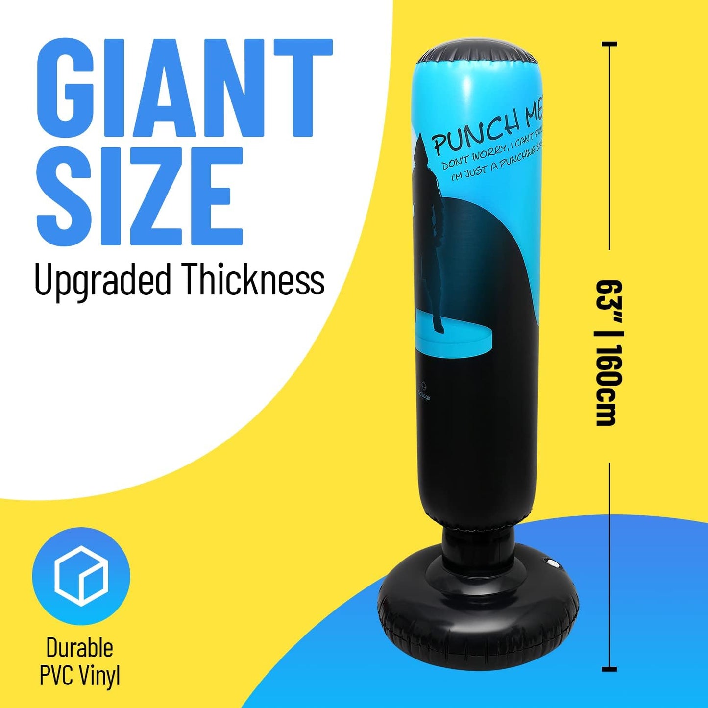 Improve your child's physical and mental strength with our inflatable punching bag for kids