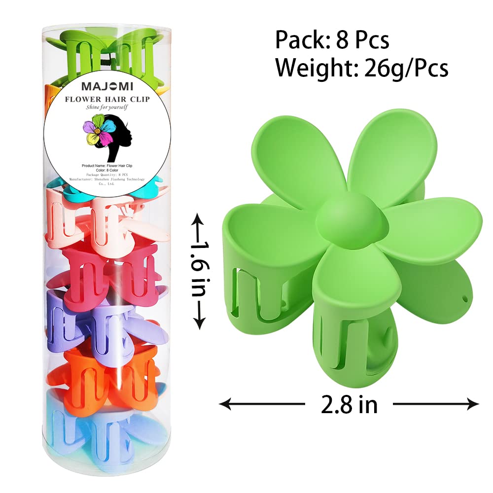 Elegant and durable flower hair claw clips with interlocking teeth design