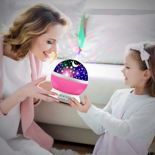 Transform any room into a stunning, celestial landscape with the Night Light Lamp, Rotating Night Sky