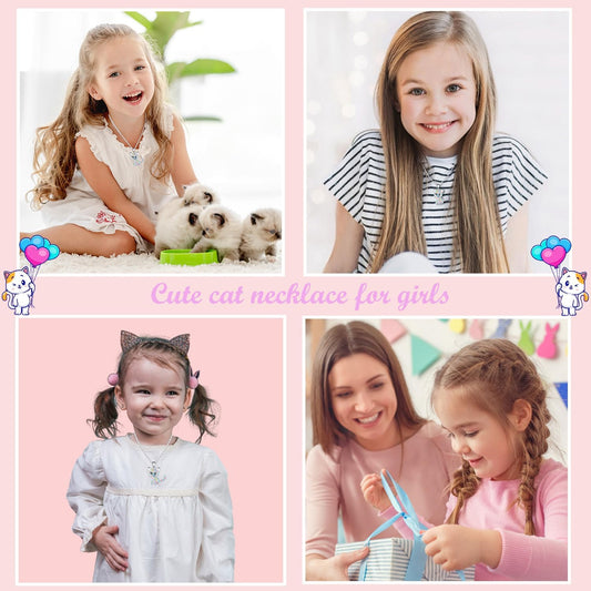 Lanqueen Kitty Cat Pendant Jewelry Necklace