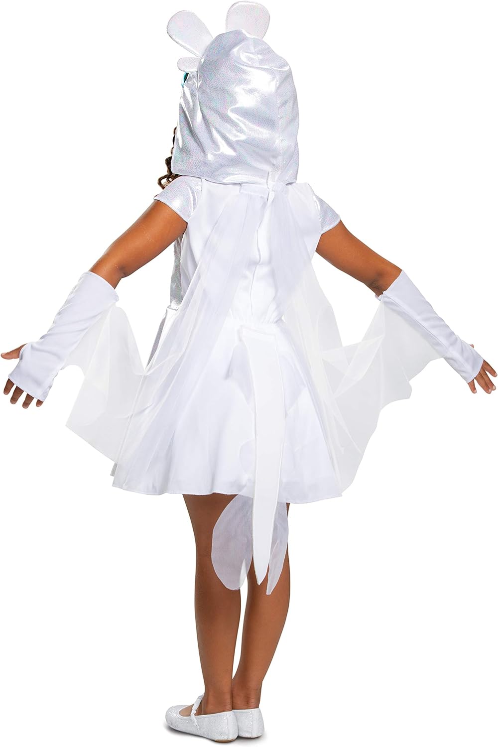 Transform into the majestic and powerful Light Fury from How to Train Your Dragon: Hidden World with this officially licensed costume