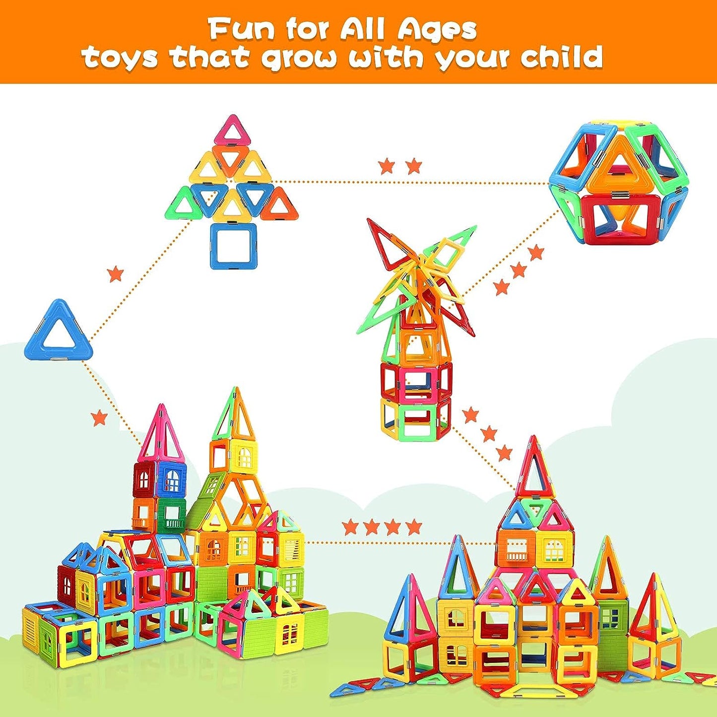 Construct and create while learning with these magnetic blocks