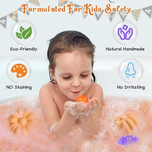 Made with natural ingredients, these bath bombs are safe for kids and won't irritate the skin and each bath bomb comes with a surprise squishy toy inside