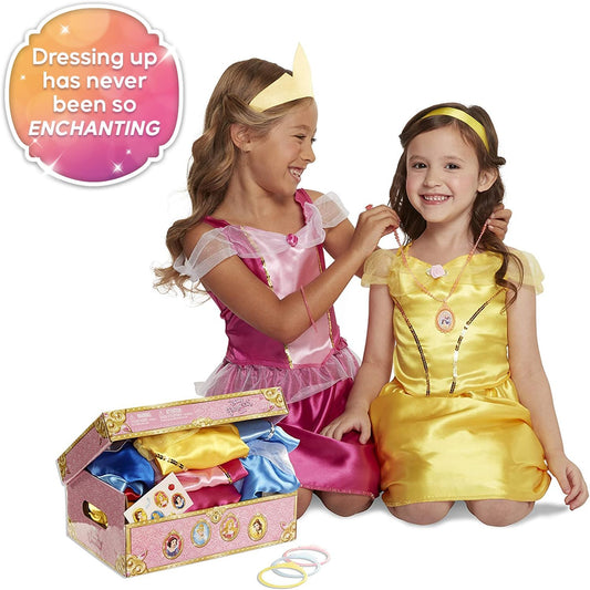 Enhance your child's dress-up experience with 4 different Disney Princess outfits to choose from