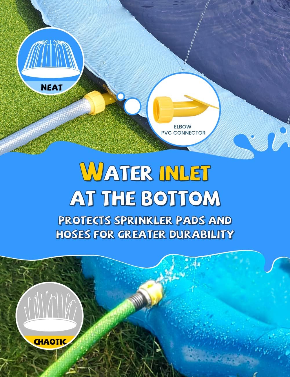 Non-Slip Splash Sprinkler Pad