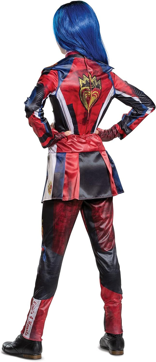 Get ready to rock the stage with confidence and style with Evie Descendants 3 Deluxe Girls Costume Jumpsuit