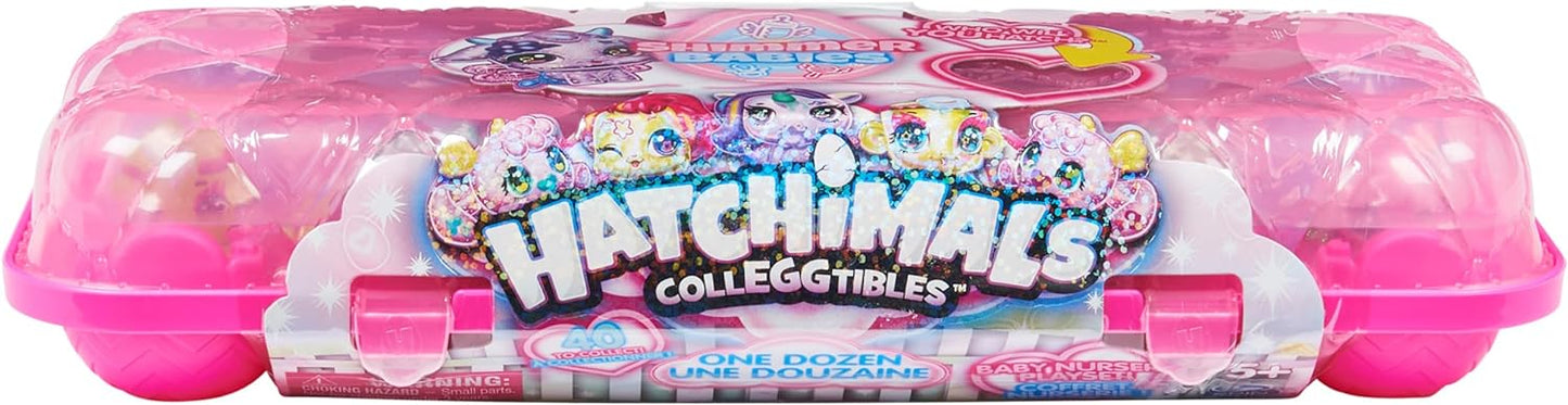 Unleash the magic of Hatchimals CollEGGtibles with the Shimmer Babies 12-Pack Egg Carton