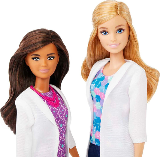 The Barbie STEM scientist-themed playset allows kids to explore their dreams