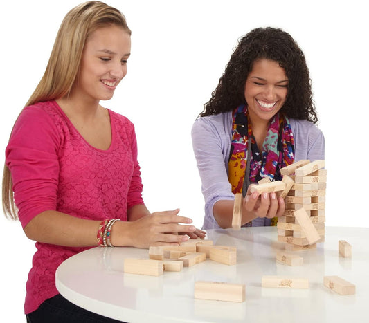 Jenga Classic Game with Genuine Hardwood Blocks