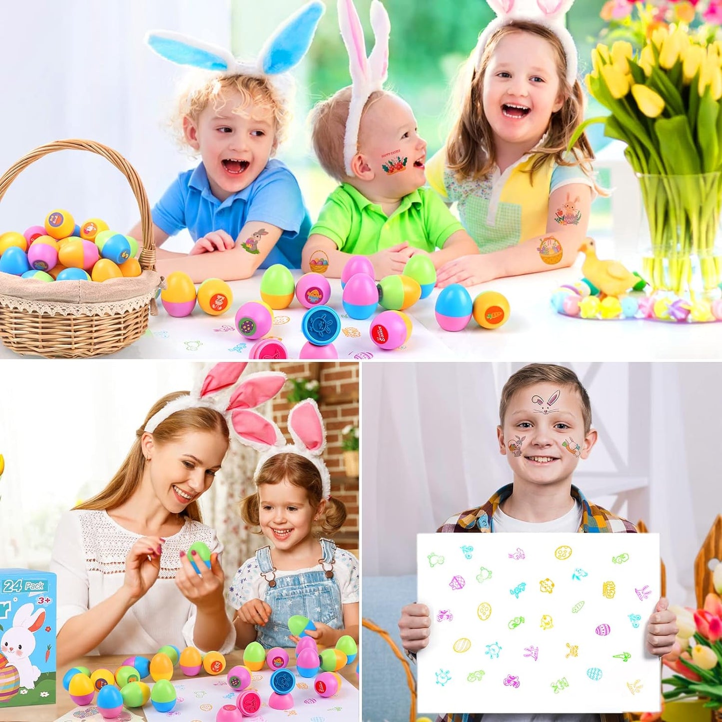 Self Inking Stamps with Easter Tattoos