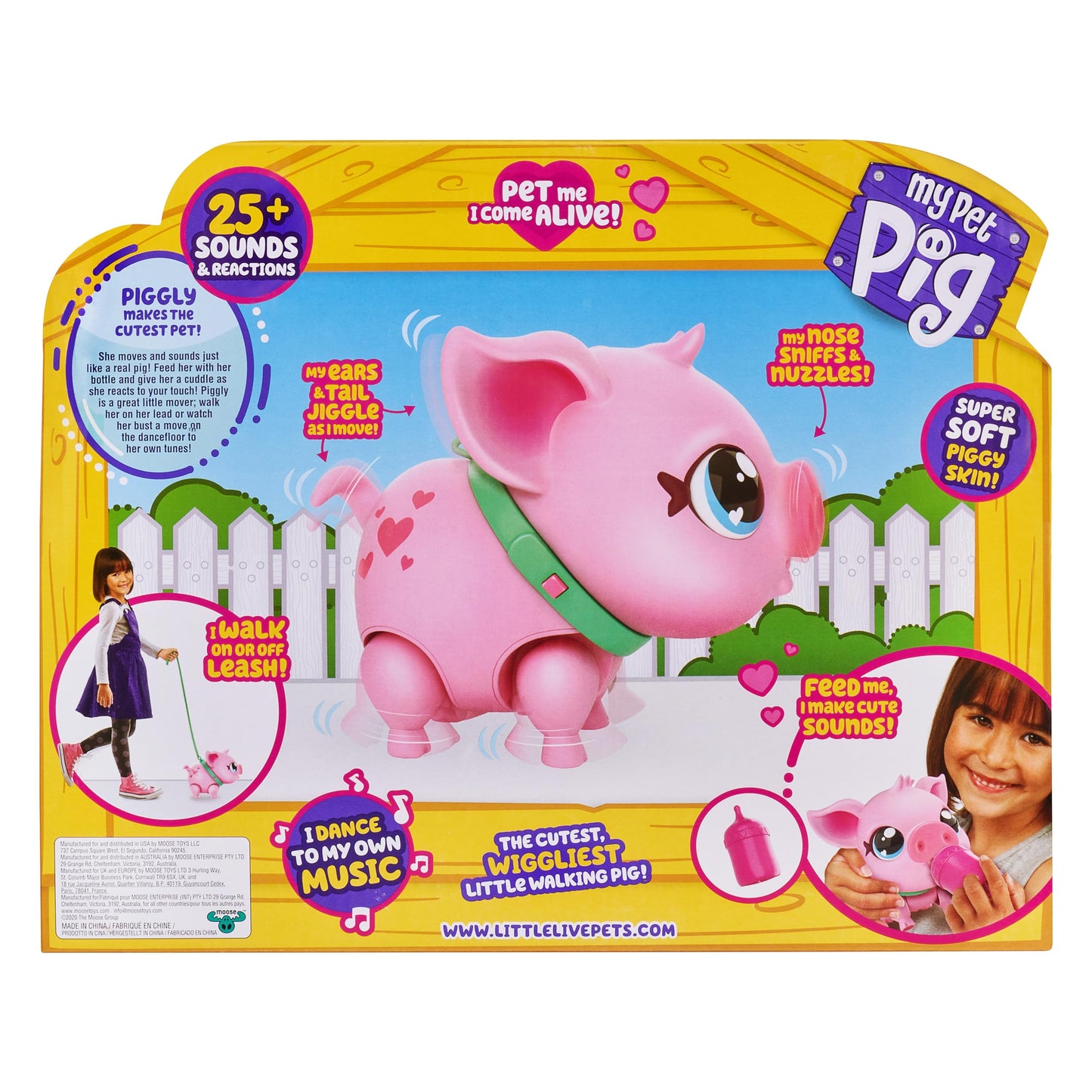Welcome to the adorable world of Little Live Pets! Meet Piggly, the softest and most lovable pet pig