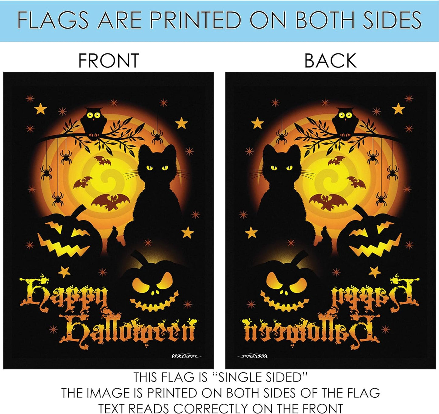 Scary Halloween Garden Flag