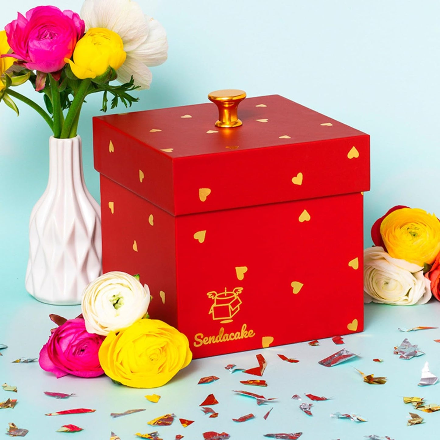 SendaCake Valentine's Day Butterfly Surprise Explosion Gift Box