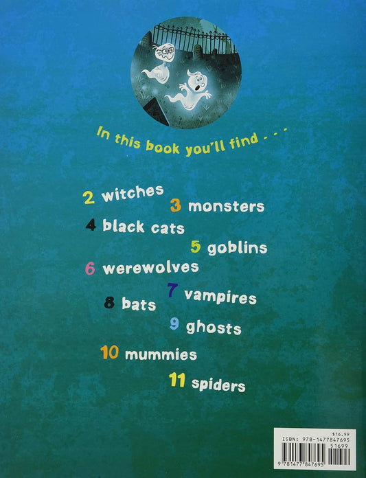 At the Old Haunted House, readers will explore a spooky tale of a warty green witch and her young witchy companion