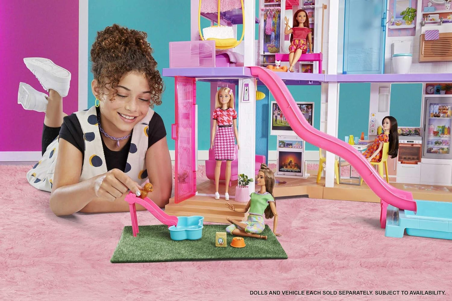 This fully-furnished Barbie DreamHouse Playset offers endless playtime