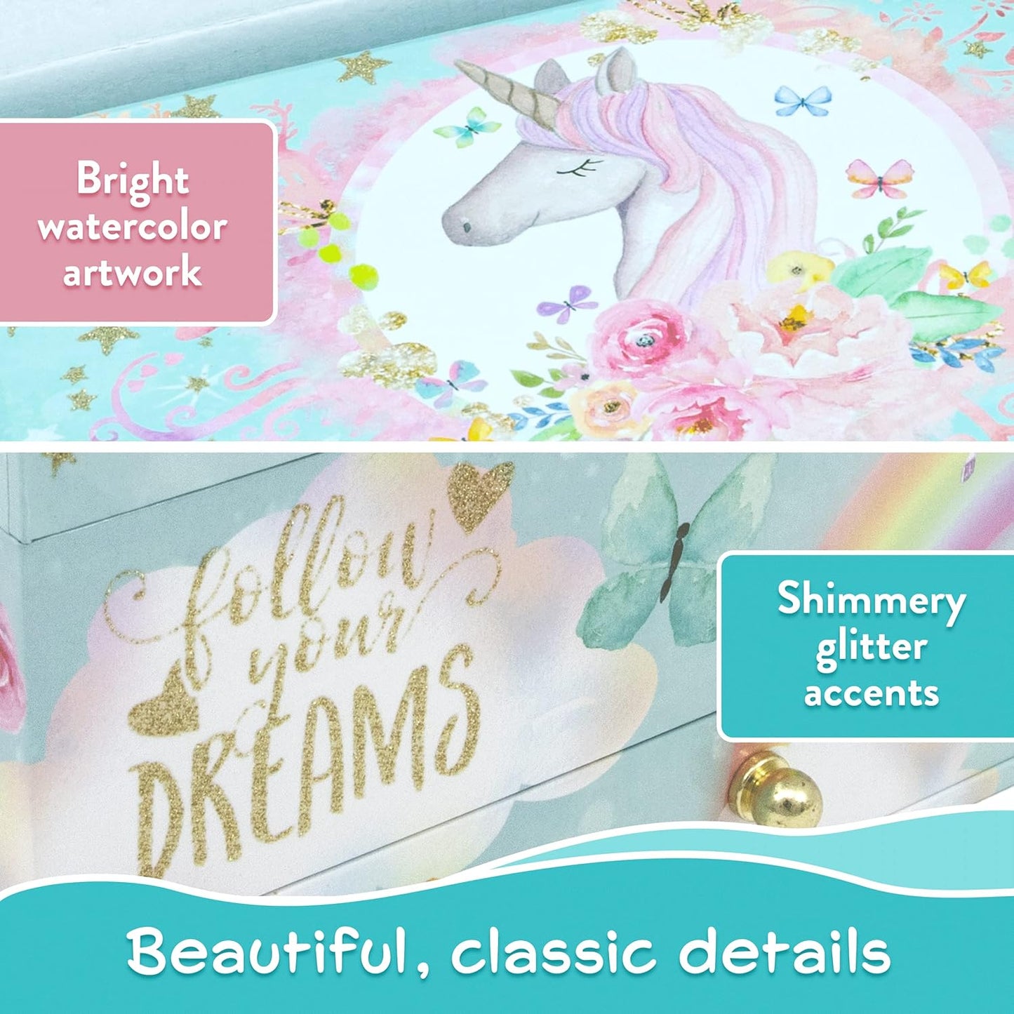 Unicorn Musical Jewelry Box
