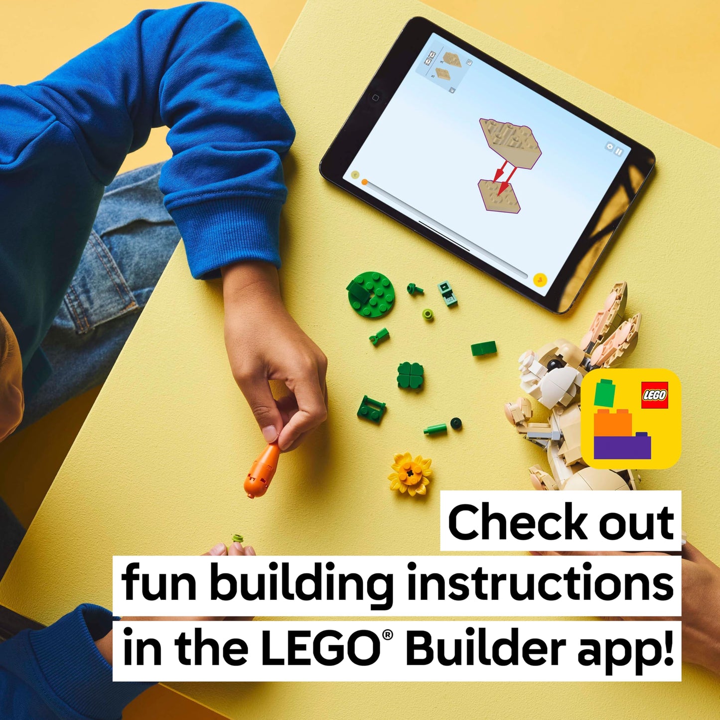 The Cute Bunny LEGO Creator 3 in 1 set offers a fun and engaging building experience for kids ages 8 and up