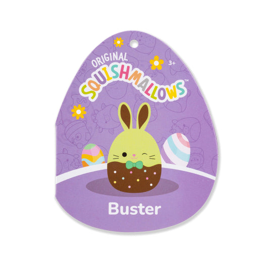 Meet Buster, Squishmallows Original 12in chocolate-dipped green bunny with irresistible charm