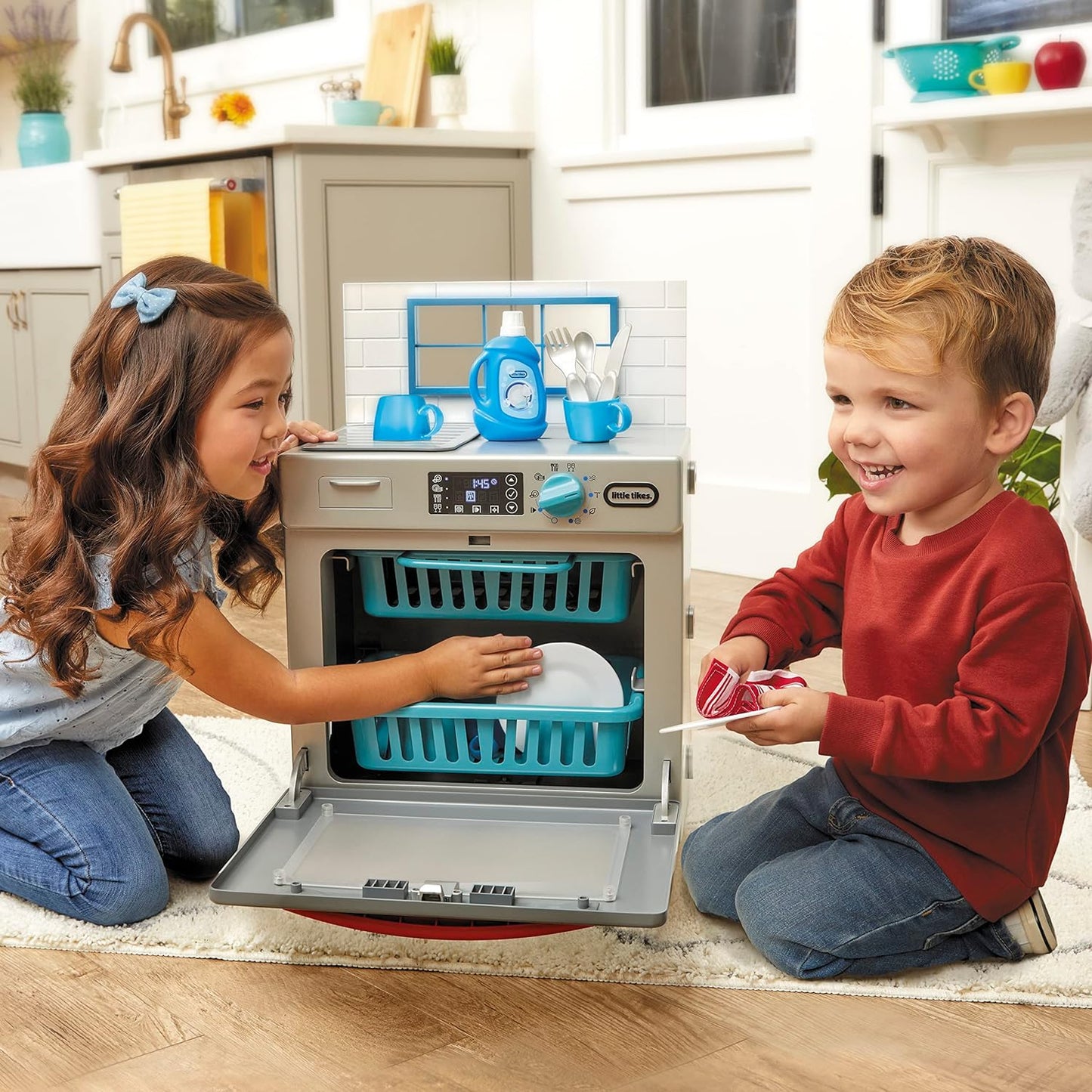 The First Dishwasher for Toddlers with Realistic Lights and Sounds
