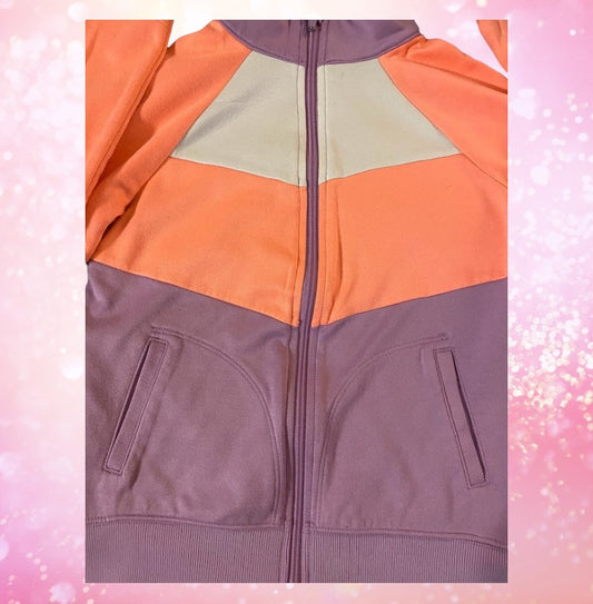 Avia girl's zip up sweatshirt featuring a trendy color combination