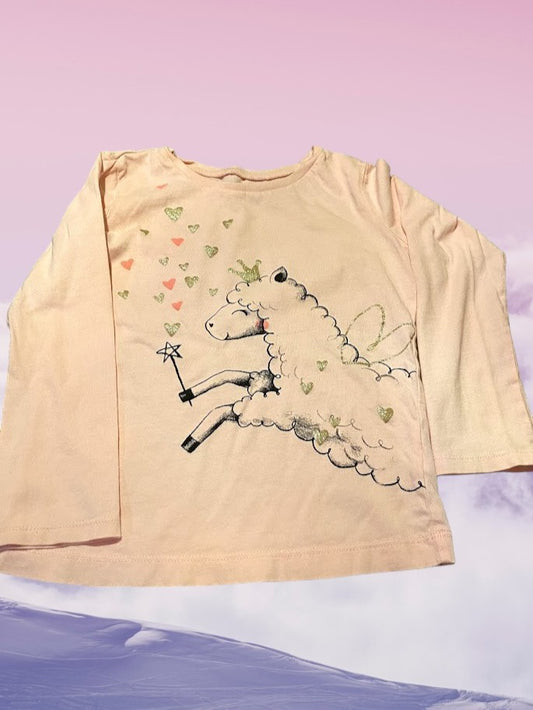 Featuring cute animal designs with glimmering hearts, this Carter's pull over top is perfect for your little fashionista