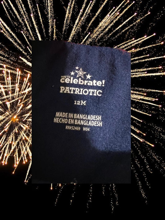 Whether you are celebrating the 4th of July or just want to add some color to your little one's wardrobe, our onesie is the perfect choice