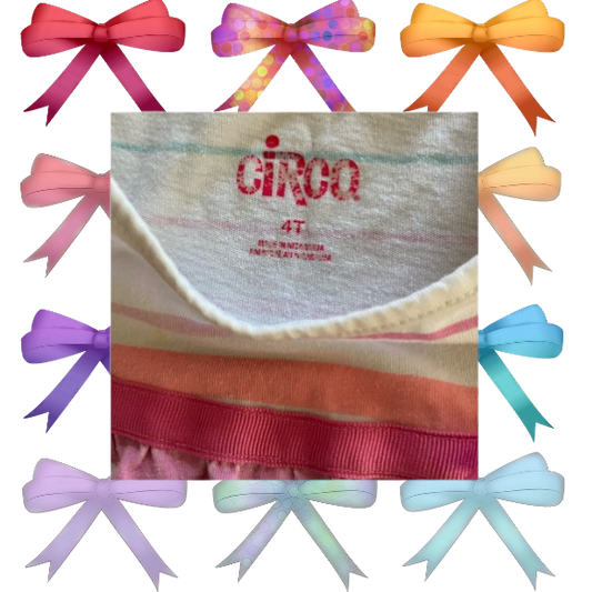 Add a touch of cuteness to your little girl's wardrobe with this multicolored Circo stripe top