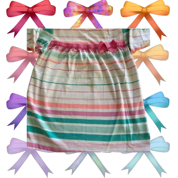 Add a touch of cuteness to your little girl's wardrobe with this multicolored Circo stripe top