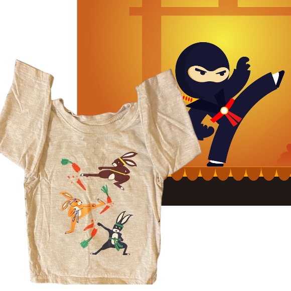 This Cat & Jack long sleeve graphic tee is perfect for your active little ninja