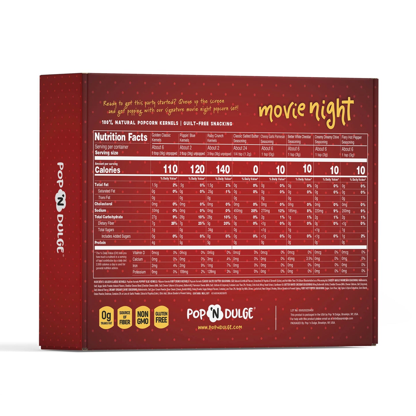 Movie Night Popcorn Gift Set for Valentines Day!