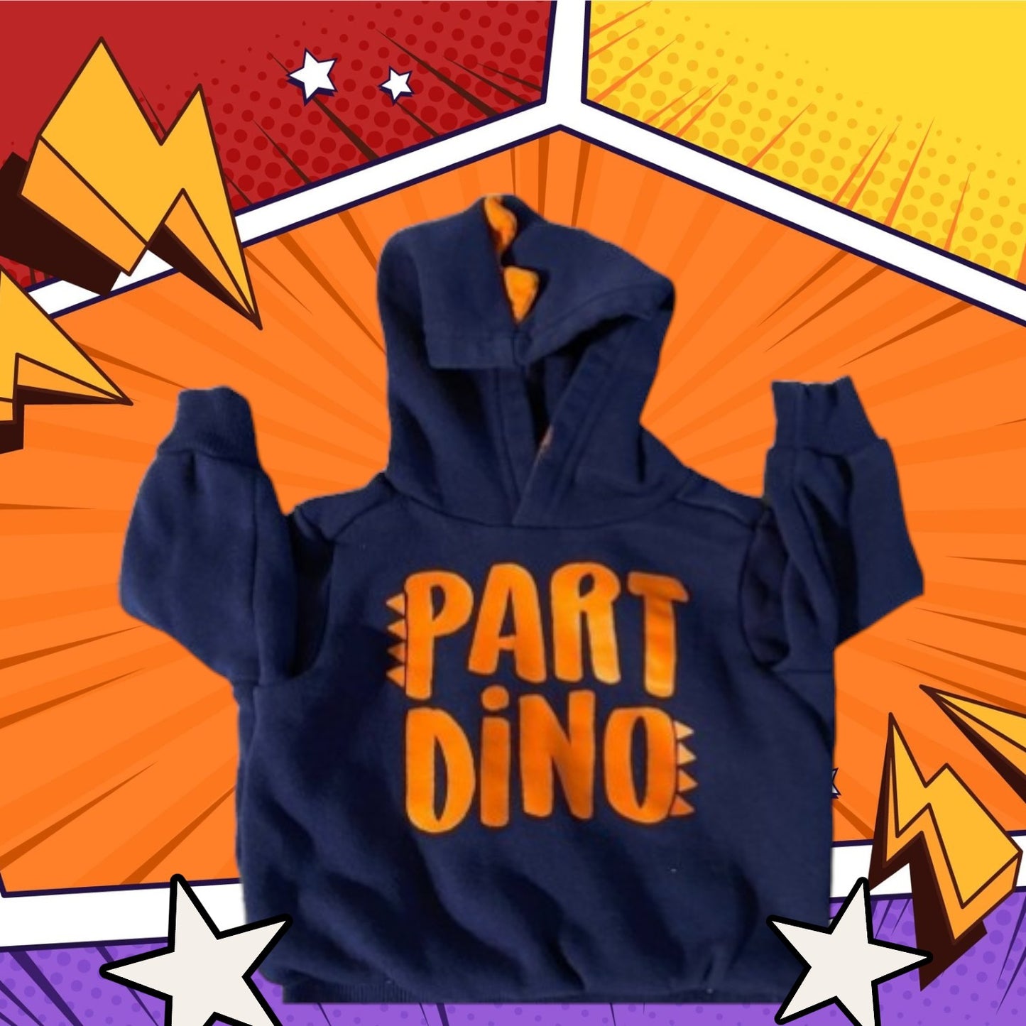 Dinosaur Graphic Design Sweatshirt Hoodie