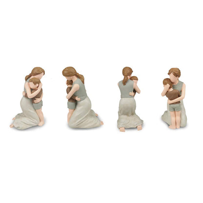 This figurine perfectly captures the priceless bond between mother and son