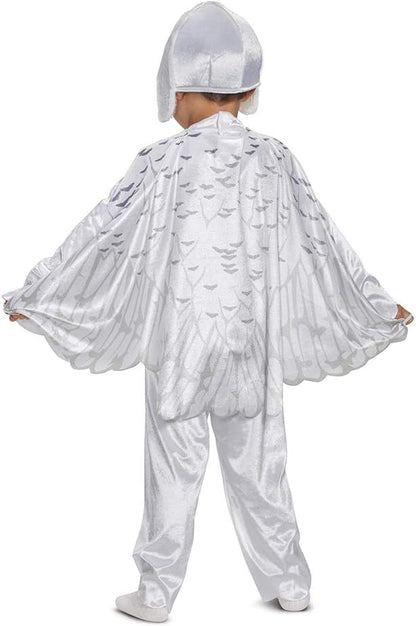 This one-piece suit replicates Hedwig's signature snowy appearance