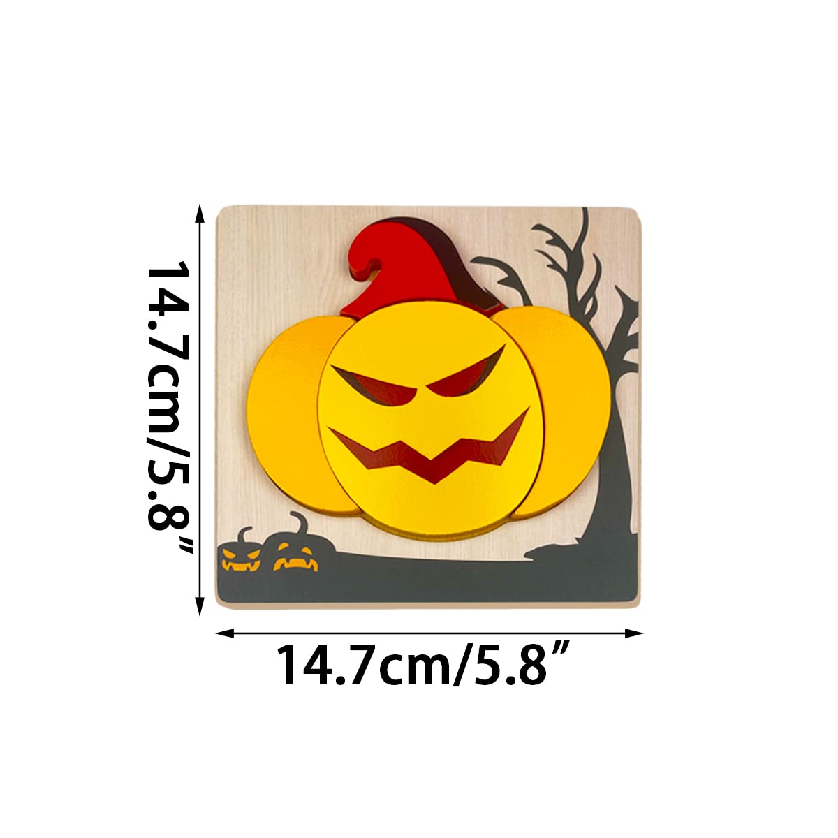 Introduce your little ones to a spook-tacular Halloween with Anditoy's 4 Pack Halloween Wooden Puzzles