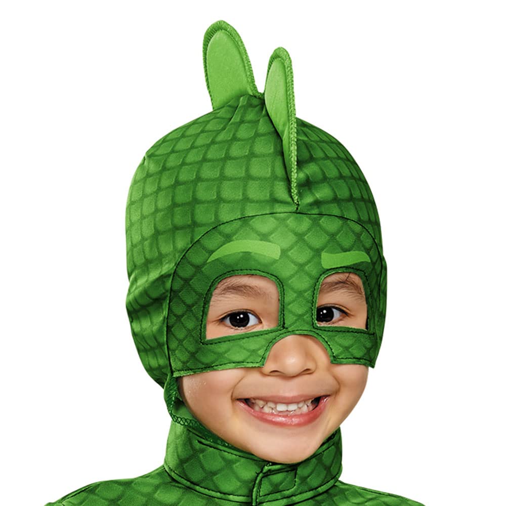 Introduce your child to the world of PJ Masks with the Disguise Gekko Classic Toddler Costume