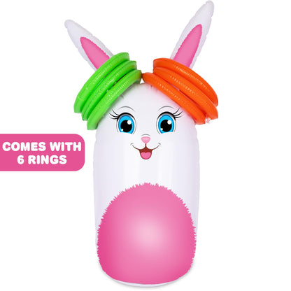 This ArtCreativity inflatable ring toss game combines the excitement of a carnival with Easter festivities