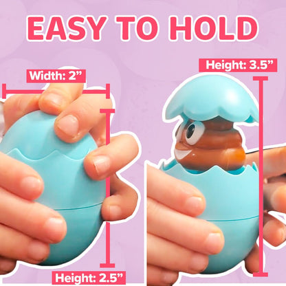 With just a simple press on the top, these egg-shaped toys will hilariously pop open with a cheeky fart sound