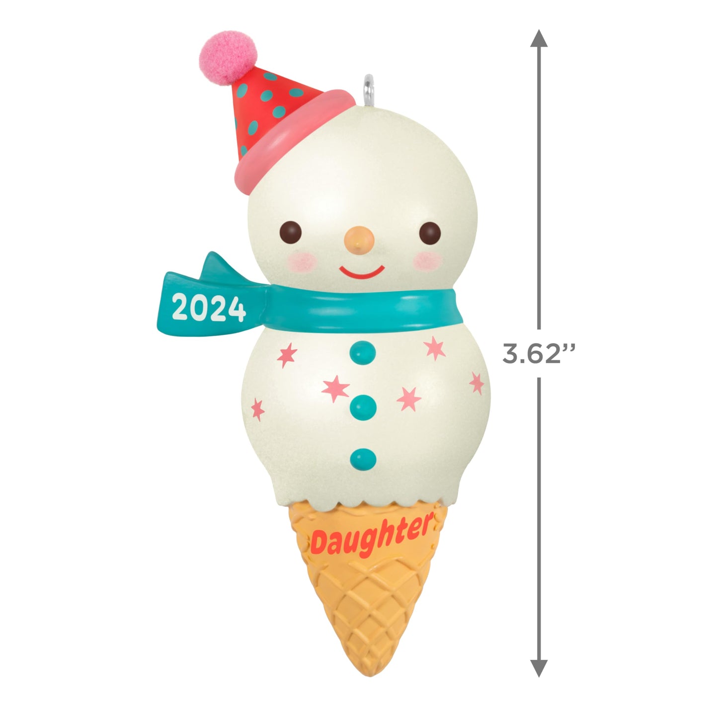 Sweeten the holidays with this cute Daughter Snowman Ice Cream Cone Hallmark Keepsake Christmas ornament