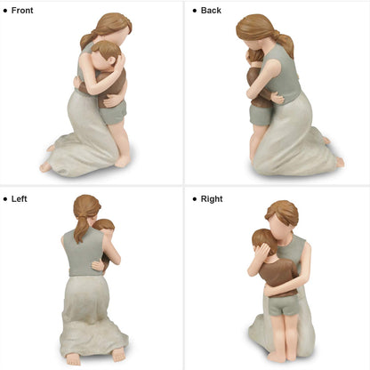This figurine perfectly captures the priceless bond between mother and son
