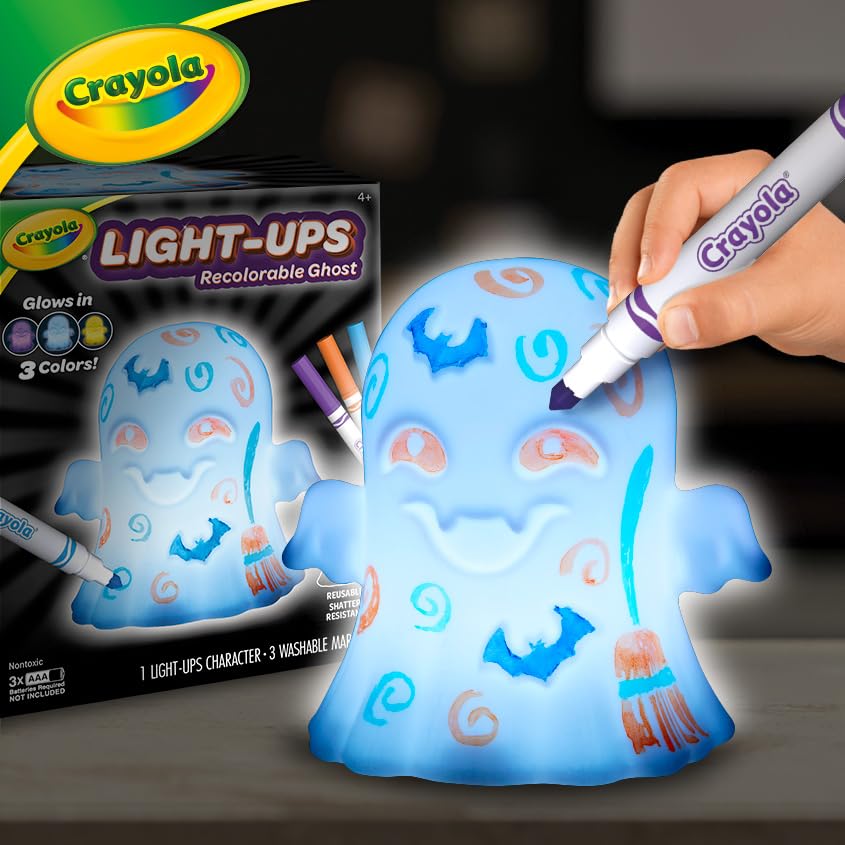 Halloween fun with the Crayola Light-Ups Ghost, Glow in The Dark