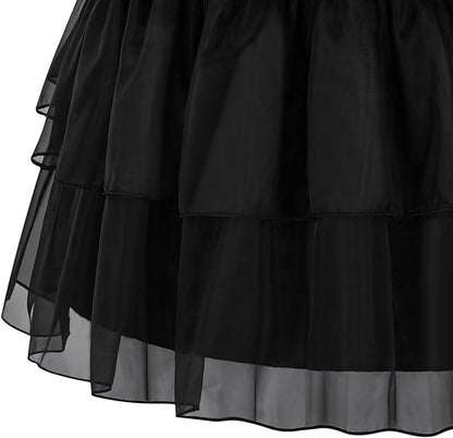 Wednesday Addams Halloween Costume Dress Set
