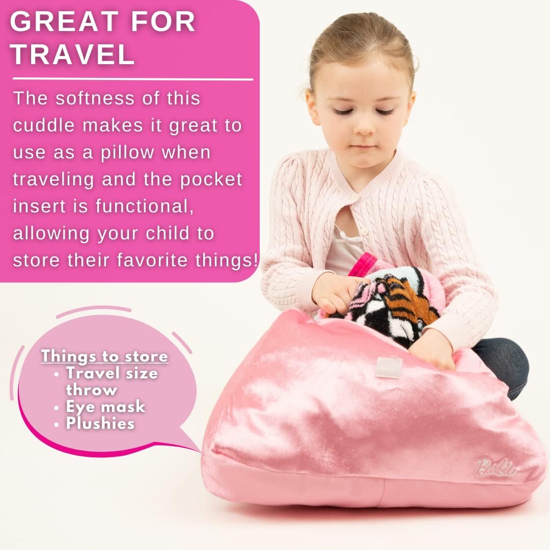 Made with super soft material, this plush pillow is a must-have for Barbie fans