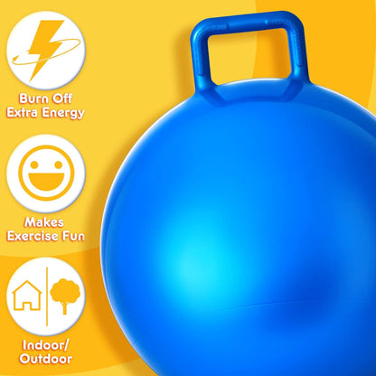 This hopper ball is compact and lightweight for easy storage and transport