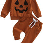 Infant Baby Boy Halloween Pumpkin Pants Outfit