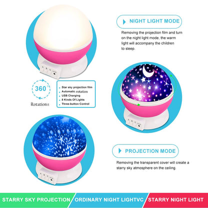 Transform any room into a stunning, celestial landscape with the Night Light Lamp, Rotating Night Sky