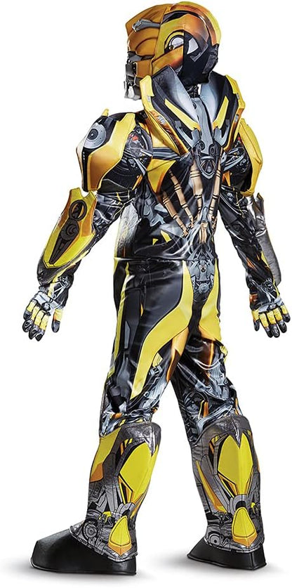 Experience the iconic Transformers character come to life with this officially licensed Bumblebee costume for children