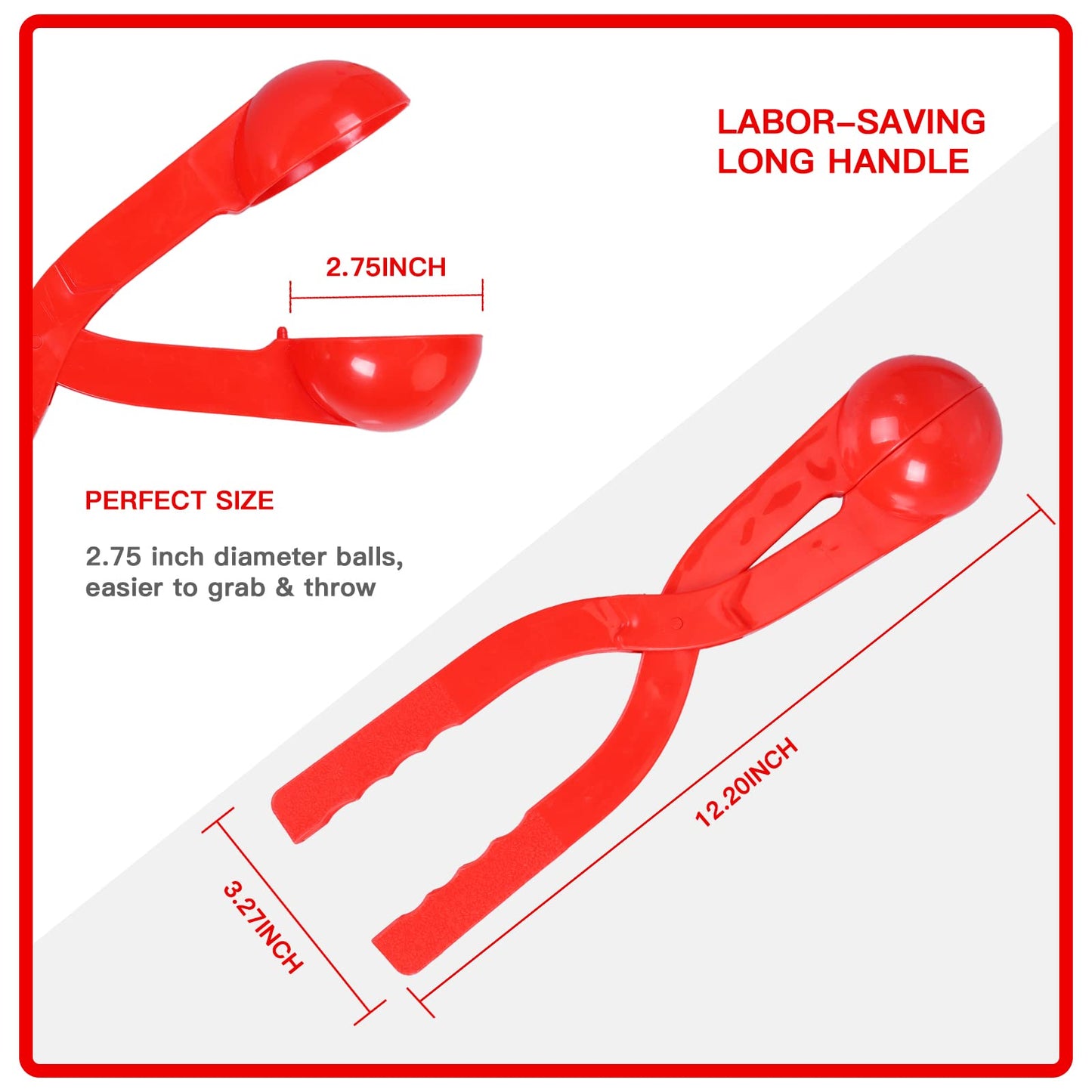 The Max Fun 4 Pack Snowball Maker is perfect for kids and comes with a drawstring bag