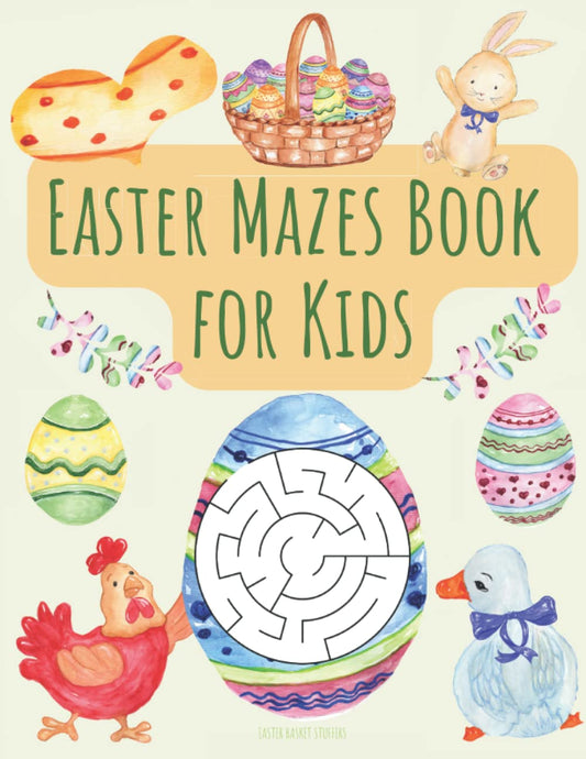 Easter Mazes Activity Book for Kids